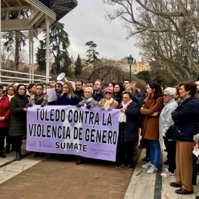 Araceli de la Calle participa en la concentración mensual contra la violencia machista en Toledo