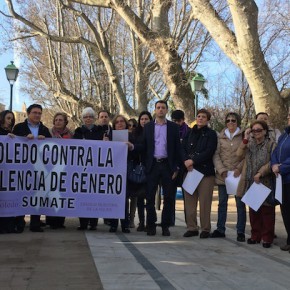 Ciudadanos (Cs) Toledo Ciudad, en la concentración contra la violencia machista en Toledo