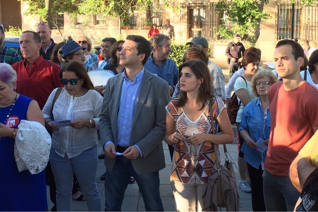 Paños y M. de Eugenio participan en la concentración por el Tajo