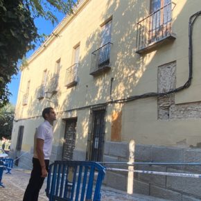 Comendador alerta a la Diputación de Toledo del peligro de derrumbe del edificio San Juan de Dios, acordonado por seguridad
